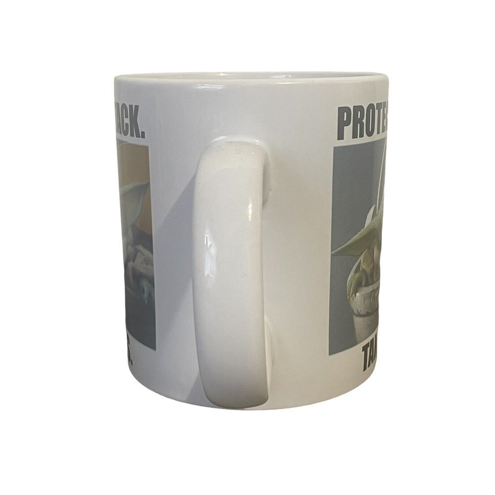 Star Wars Mandalorian Grogu Baby Yoda Mug Protect Attack Take Naps Coffee Cup - Picture 4 of 8